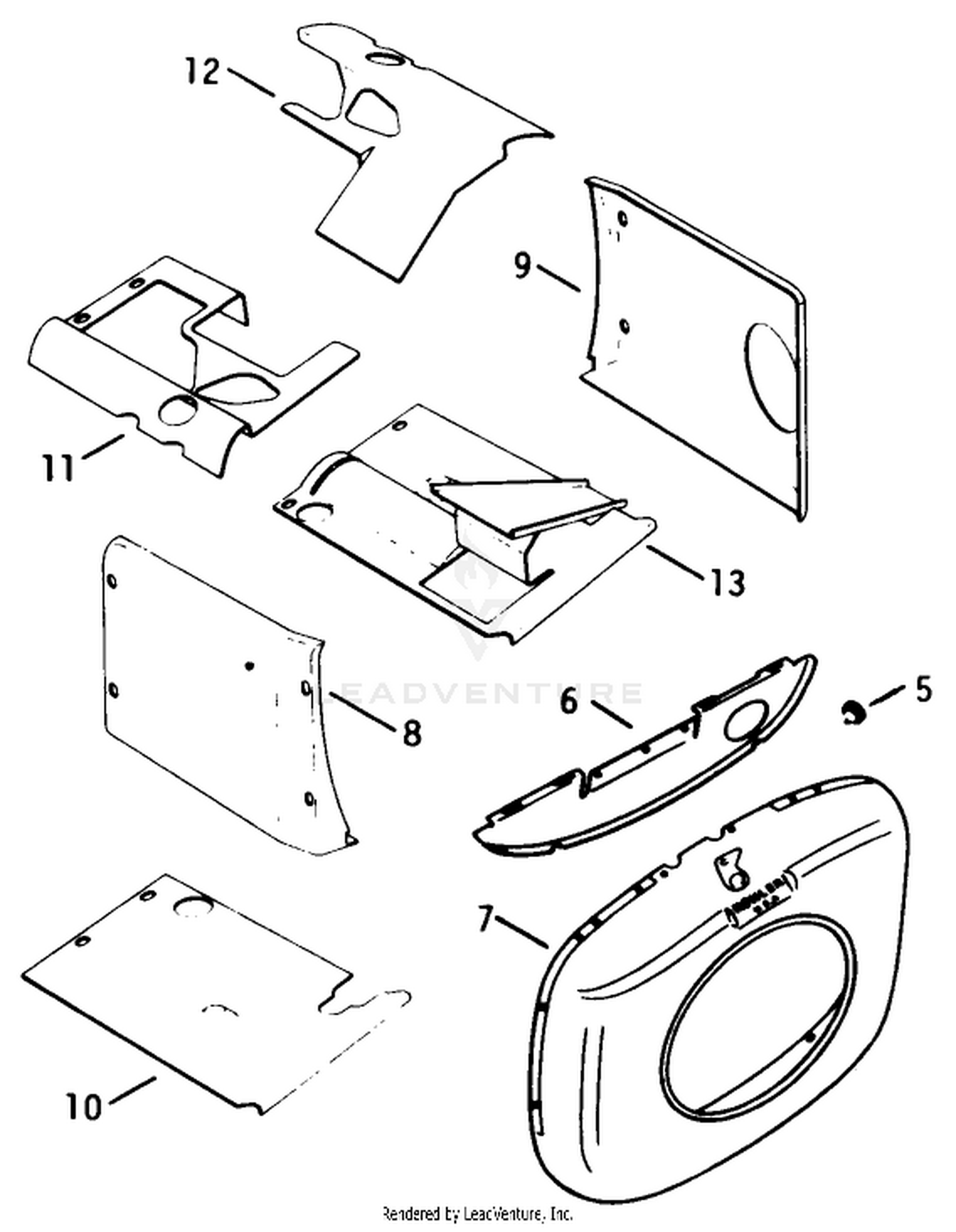 Engine Model No. K582qs Type No. Ps-36315 Baffles  Shroud-Group 2