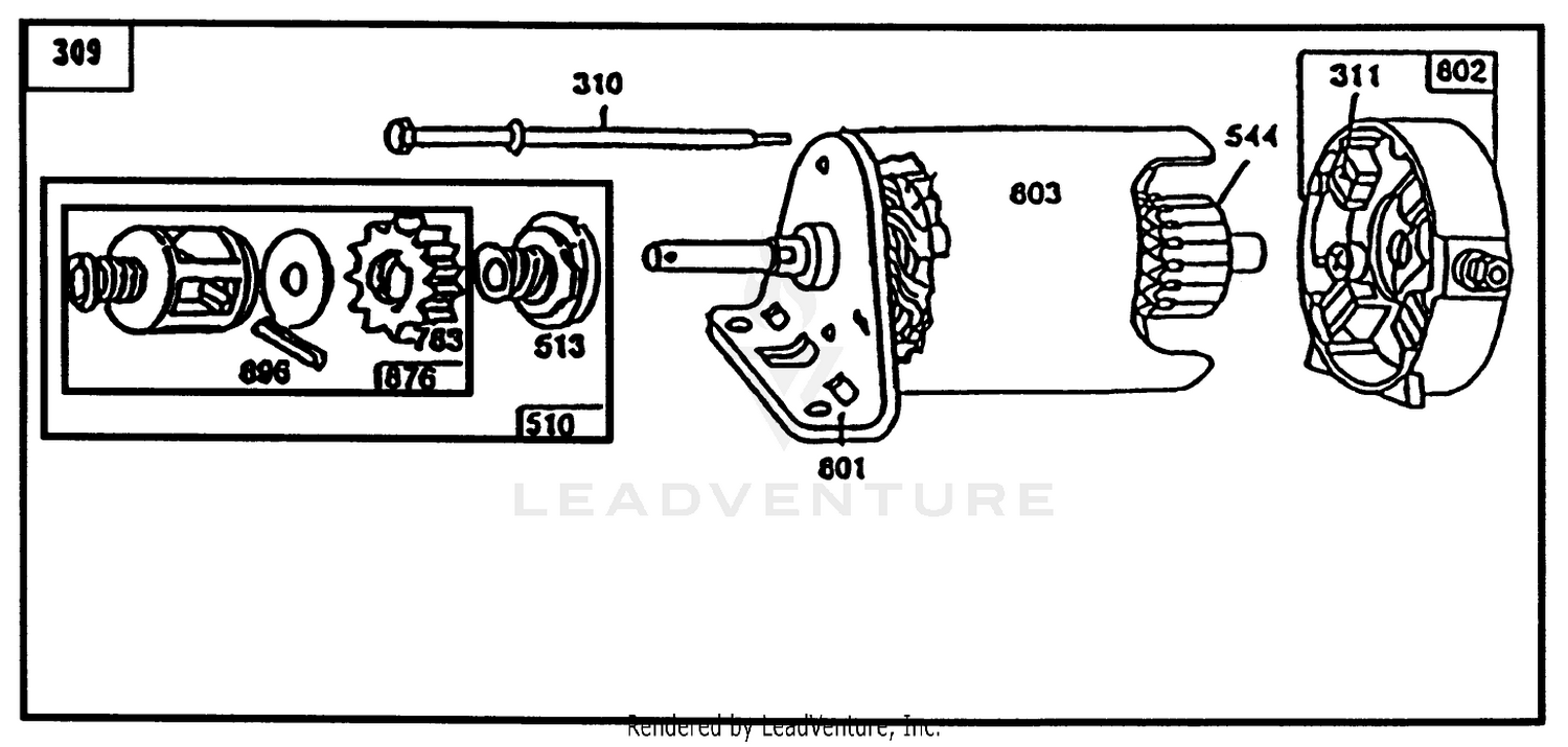 Starter Briggs  Stratton 257707-0127-01