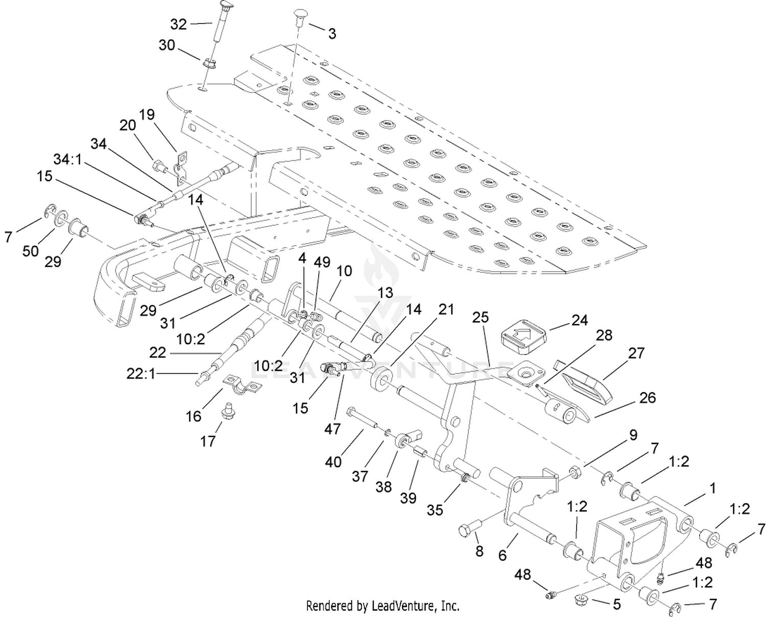 Traction Pedal Assembly