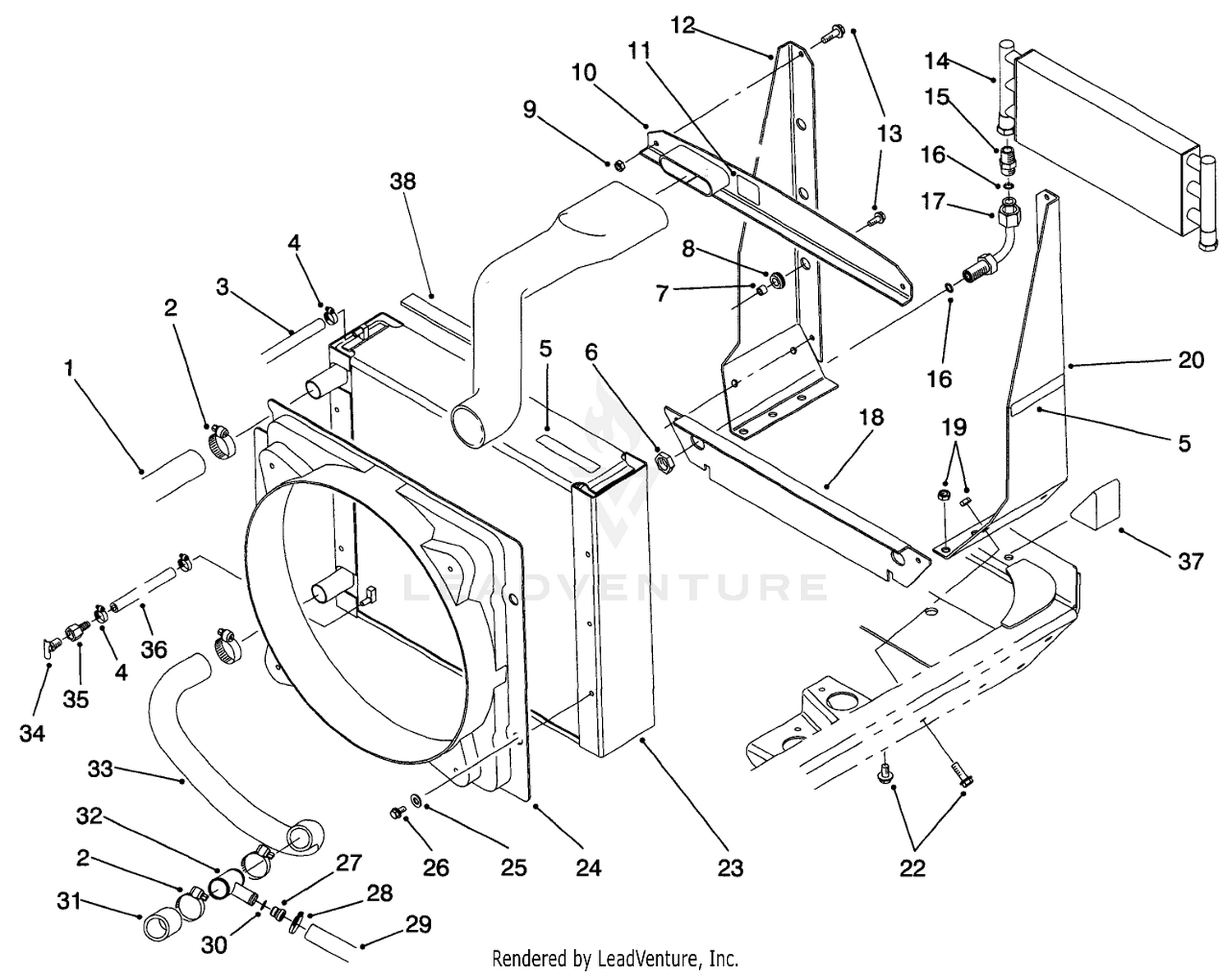 Radiator and Cooler Assembly