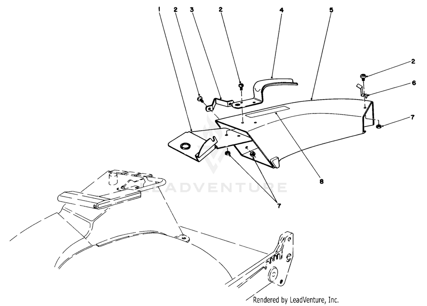 Side Discharge Chute Model No. 59108 (optional)