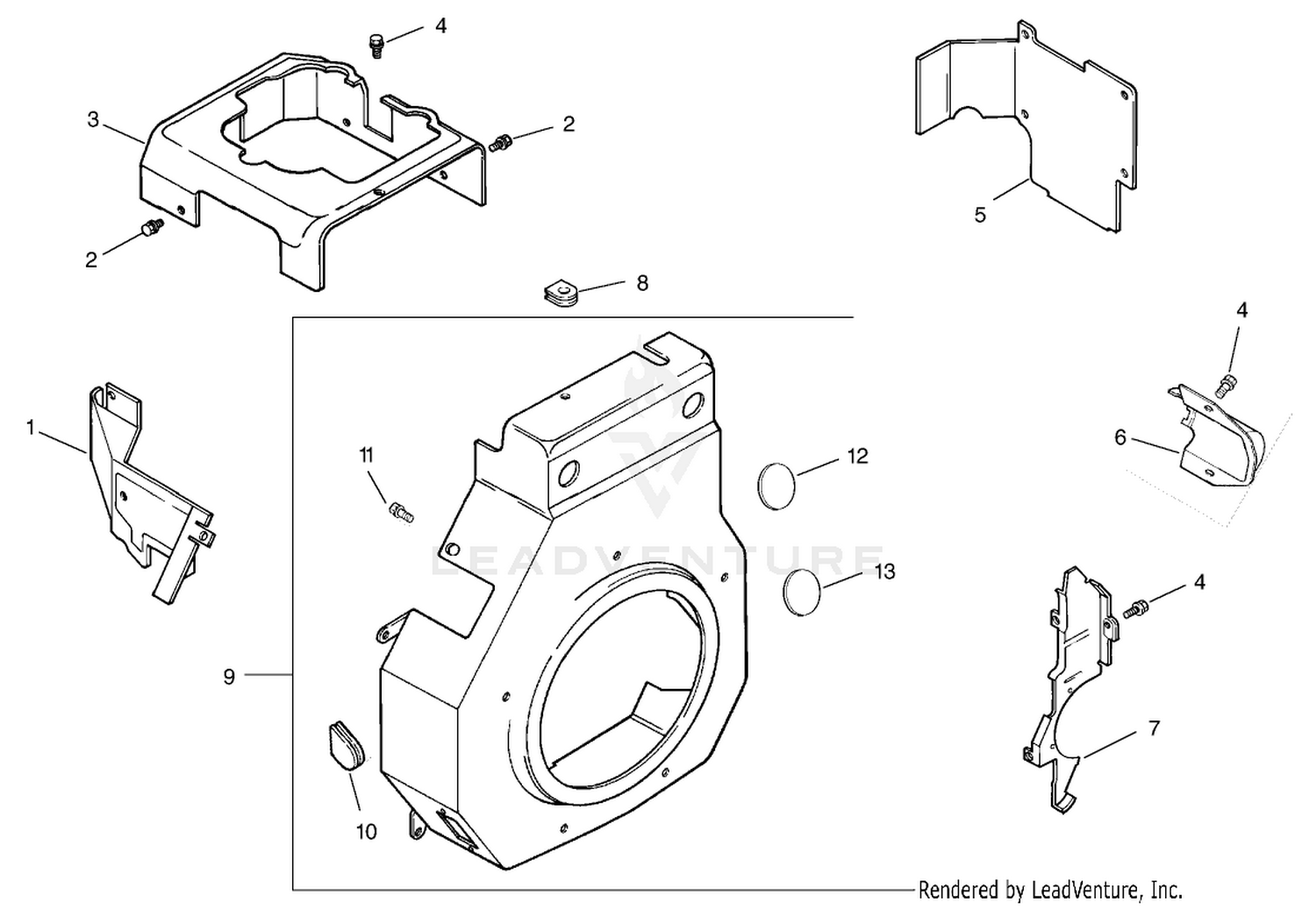 Blower Housing Assembly Kohler Model Ch15s-44533