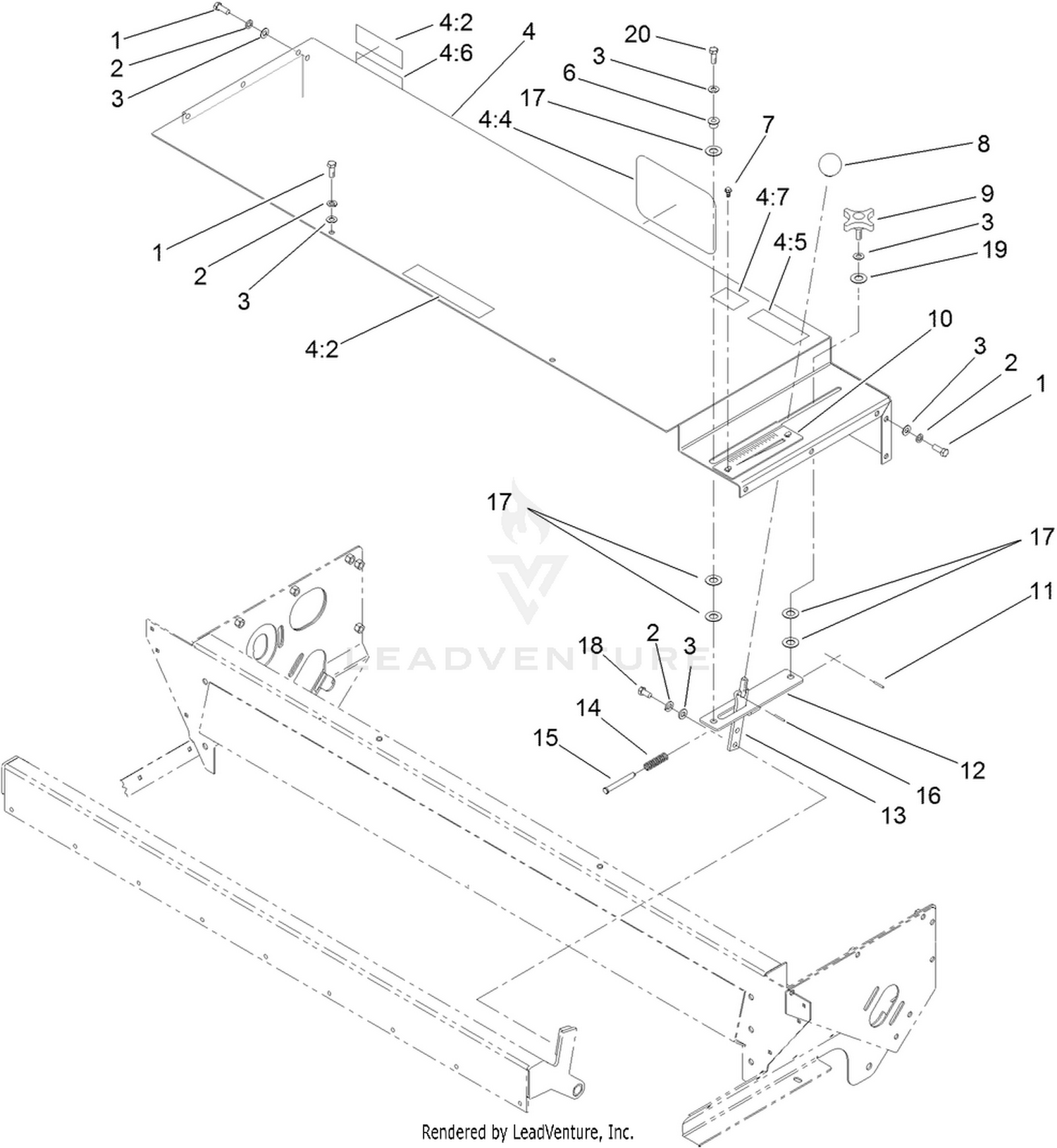 Gate Slide and Brush Guard Assembly