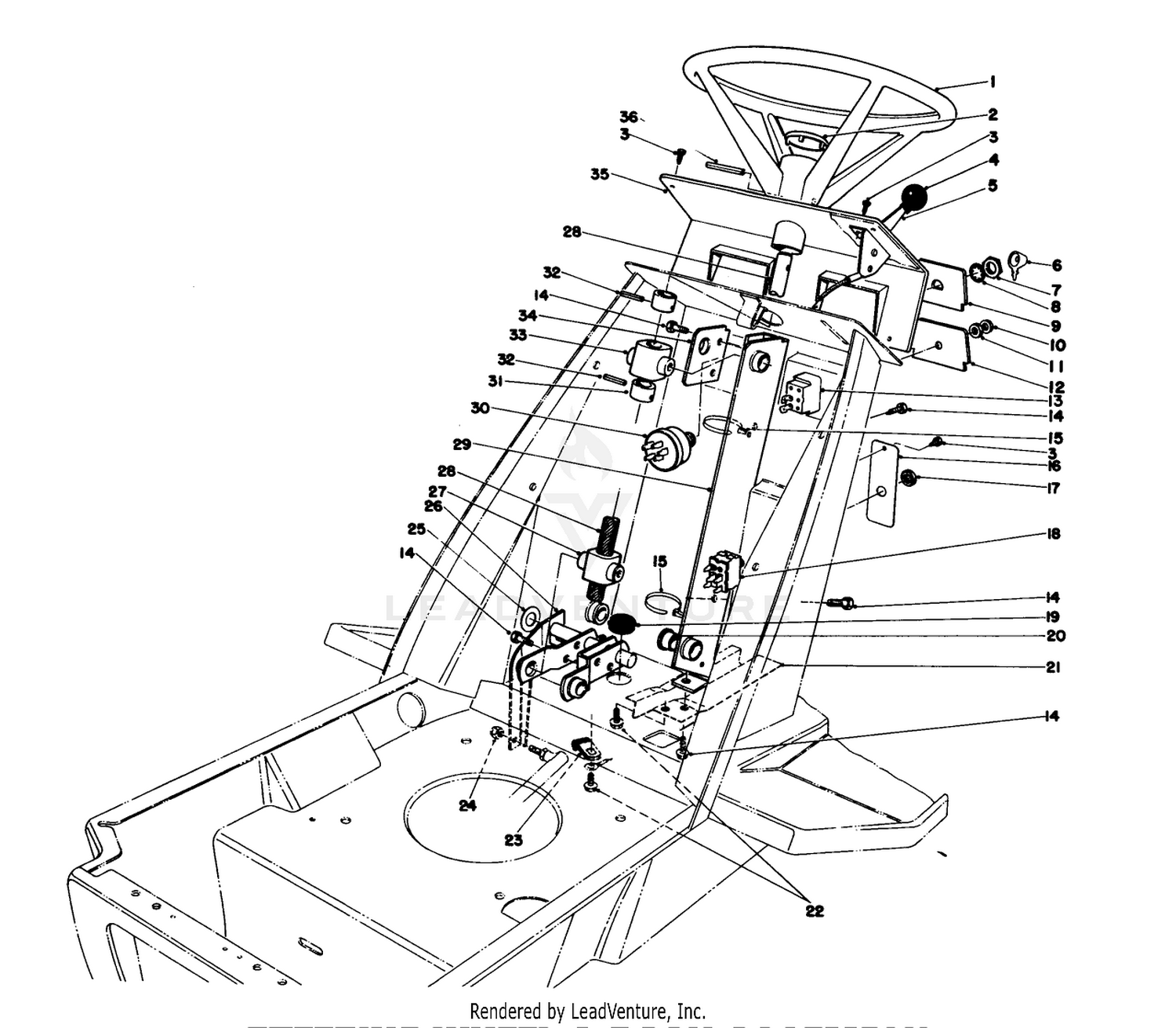 Steering Wheel  Dash Assembly