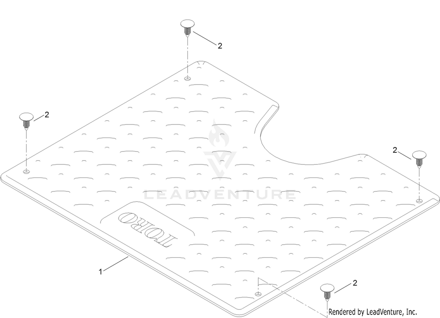 Floormat Kit Assembly No. 140-2061