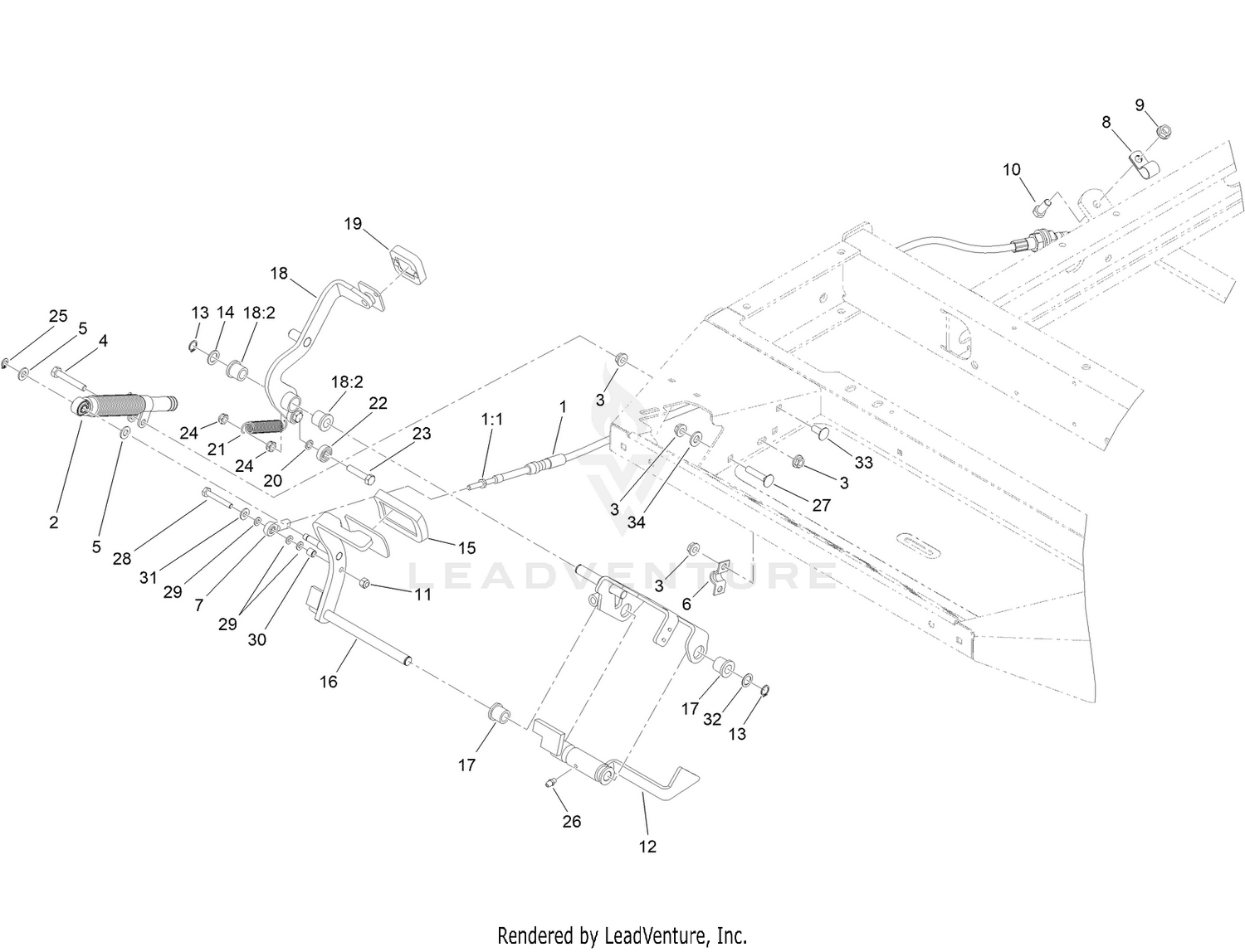 Traction Pedal Assembly
