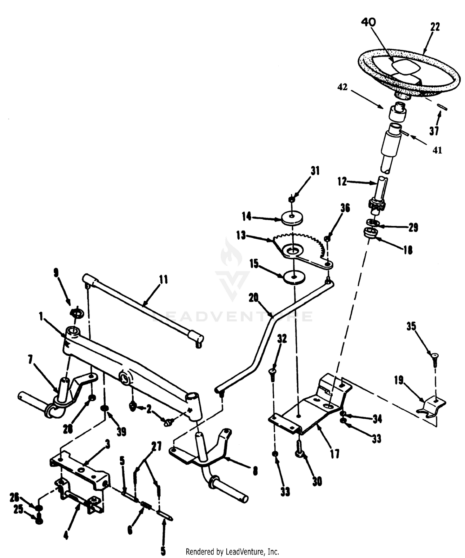 Front Axle  Steering Assembly
