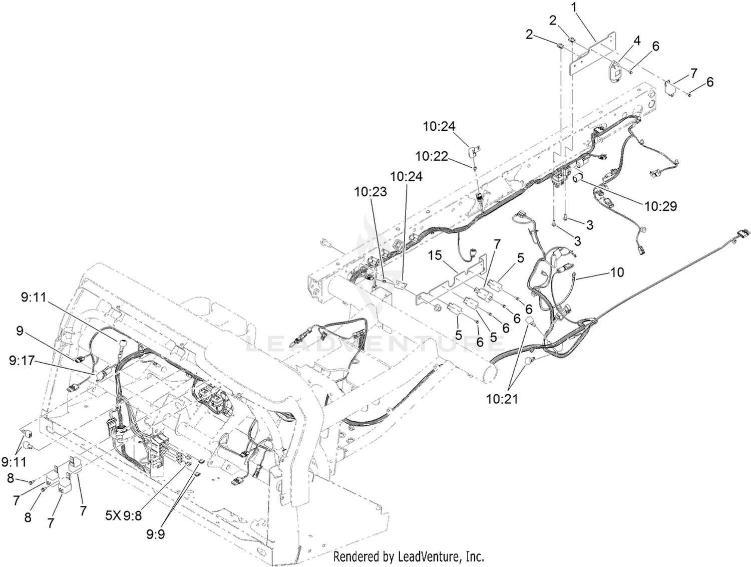 Front and Rear Wire Harness Assembly