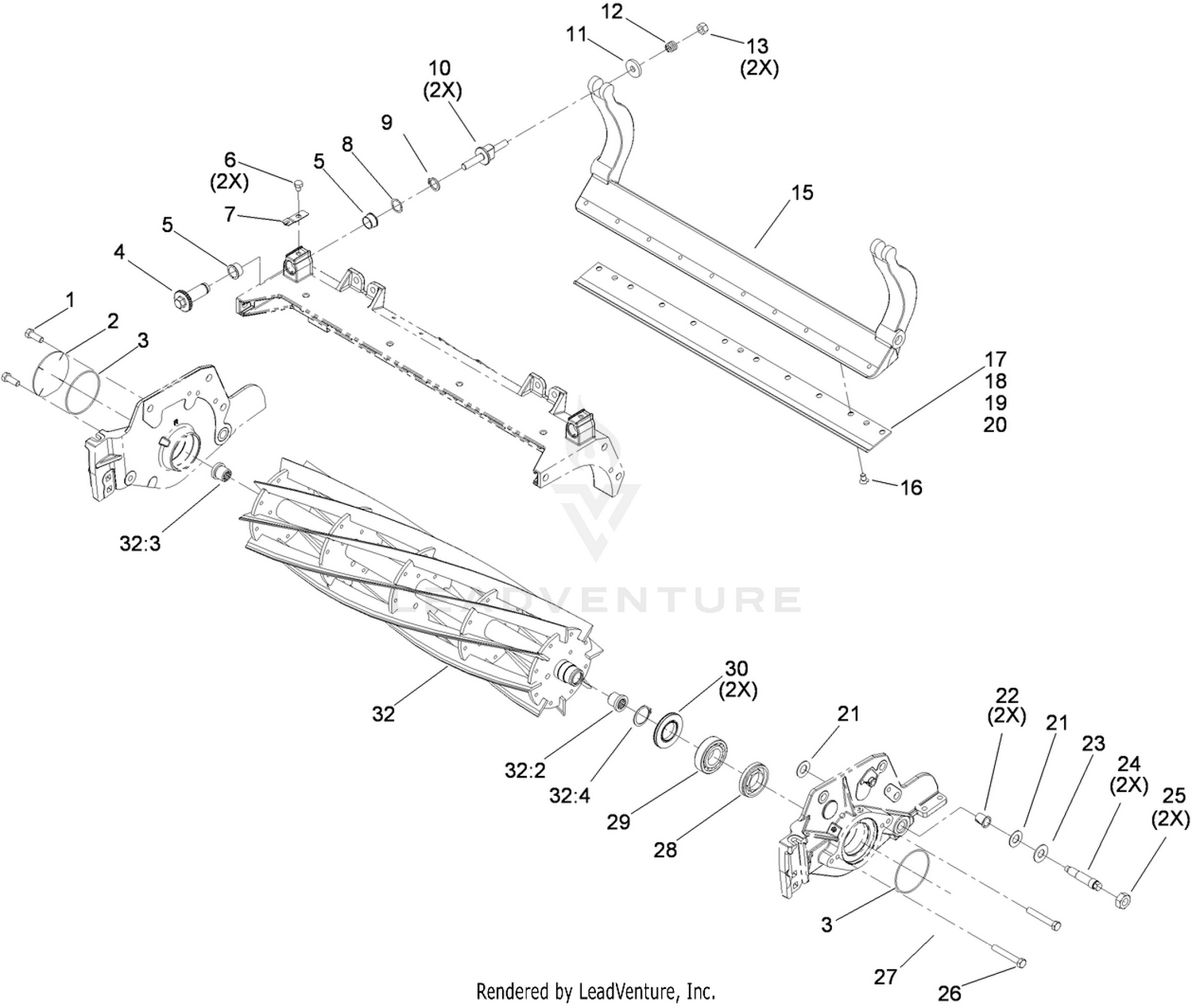 Reel and Bedbar Assembly