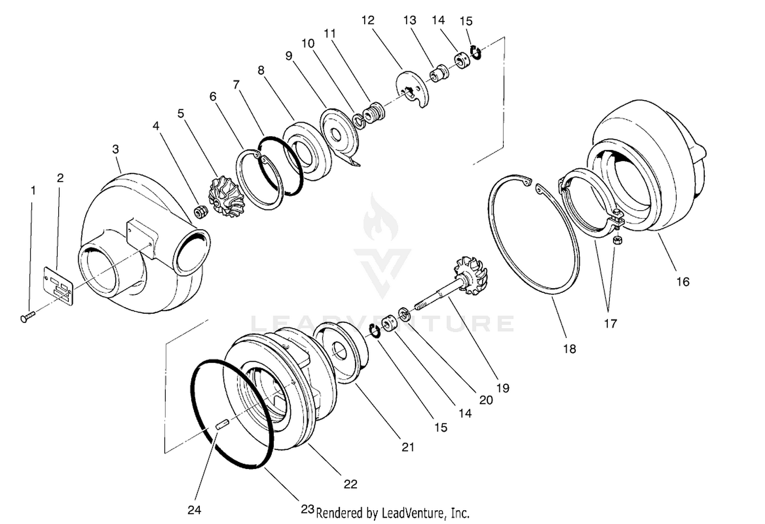 Turbocharger Assembly No. 70-6430