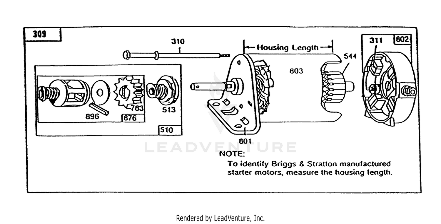 Engine Briggs  Straton Model 286707-0120-01