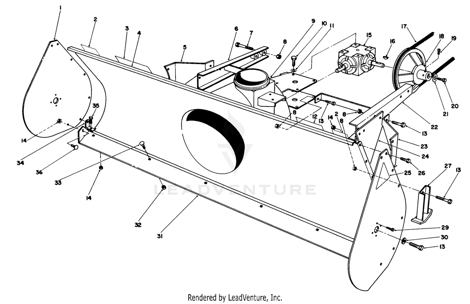 44" Snowthrower Model No. 30761 (optional)