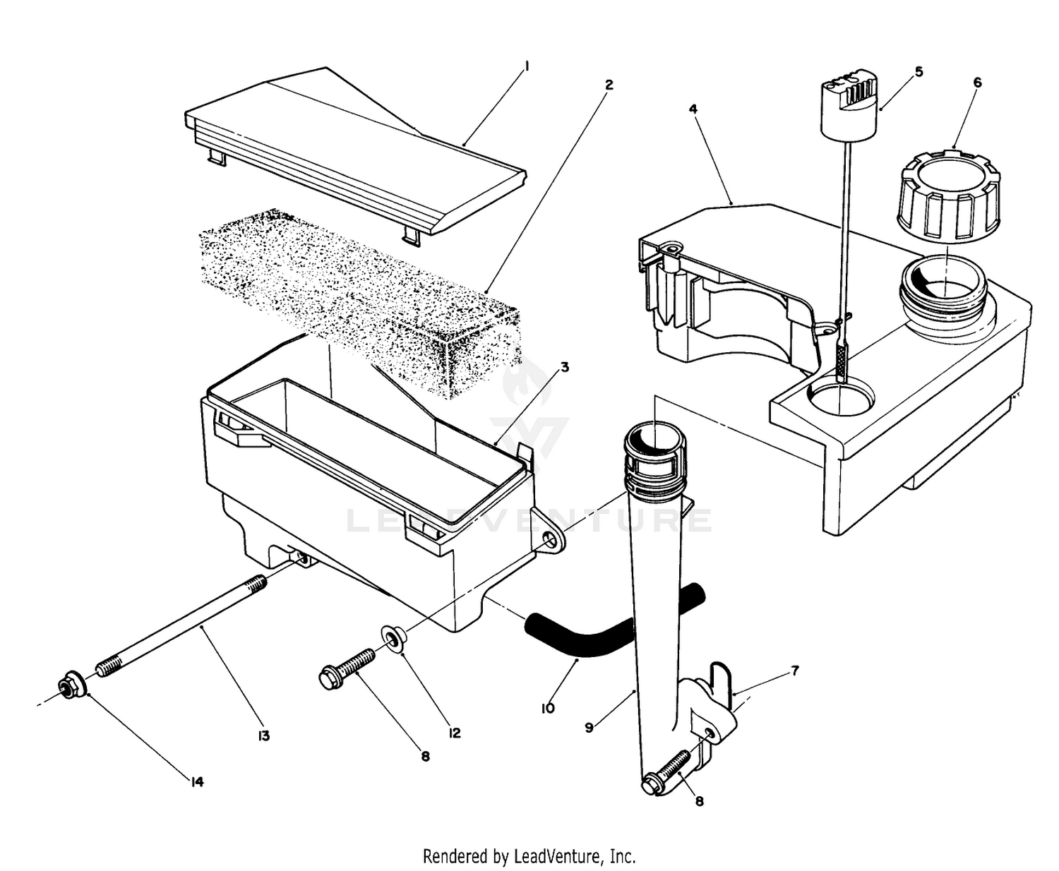 Air Cleaner  Fuel Tank Assembly