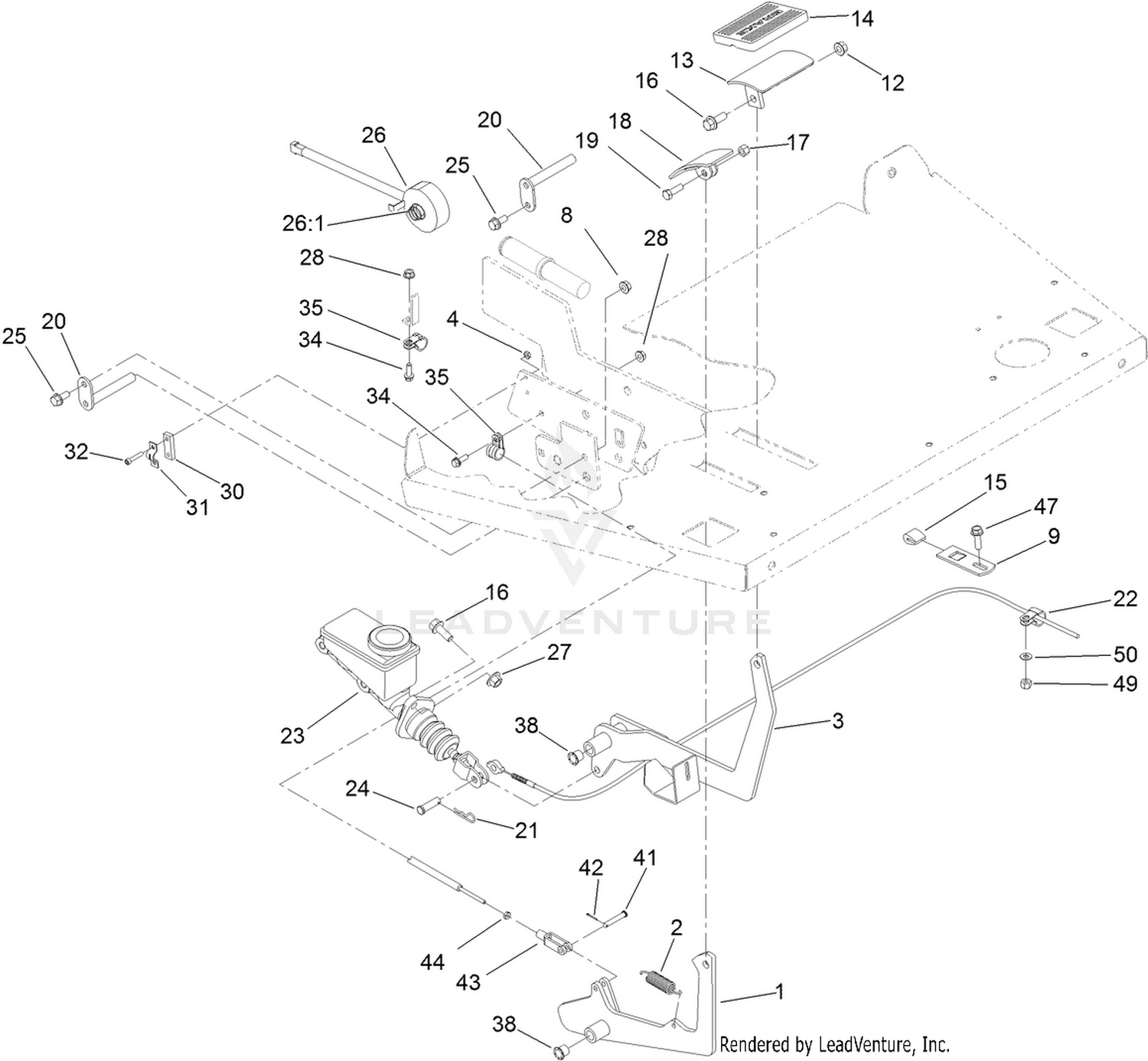 Brake and Accelerator Pedal Assembly