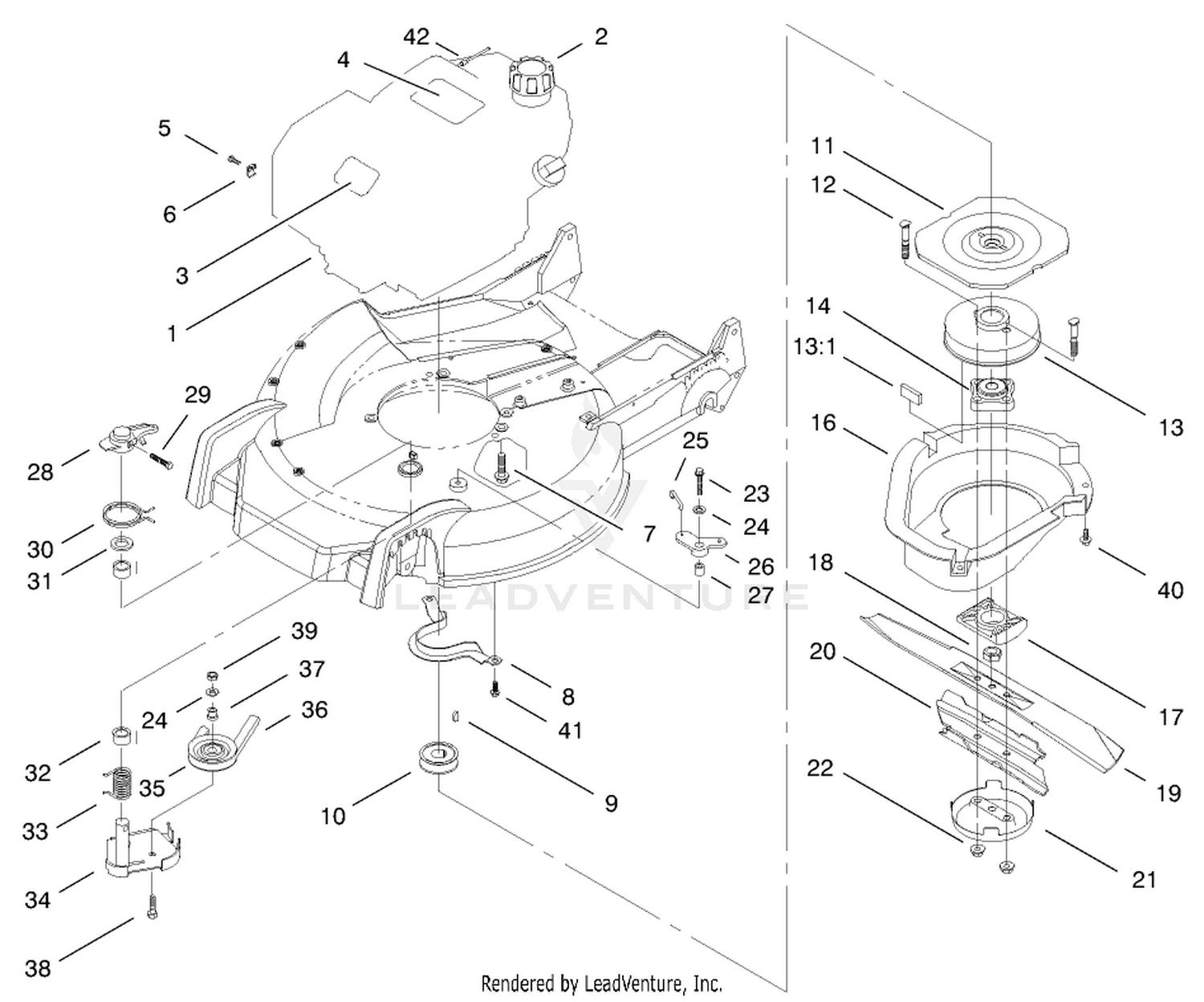 Engine And Blade Assembly