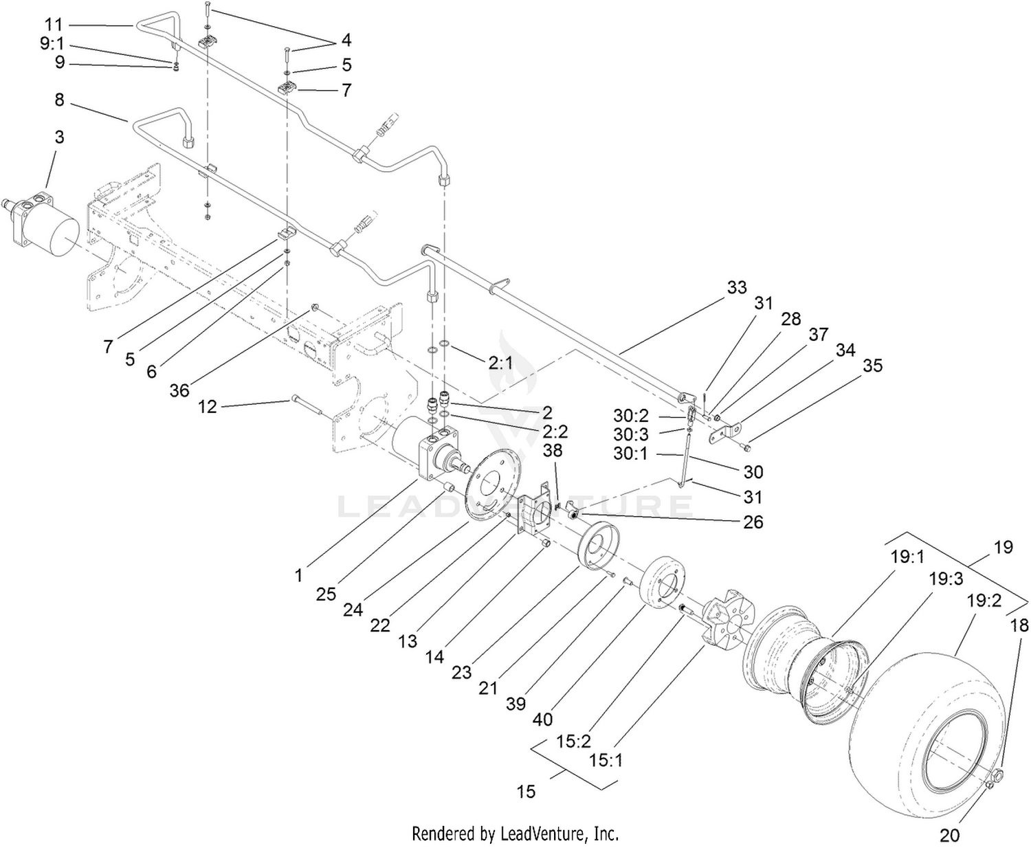 Front Wheel and Brake Assembly