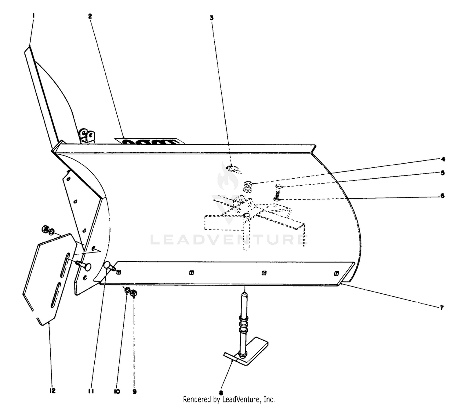 V-Plow Model No. 30750 (optional)