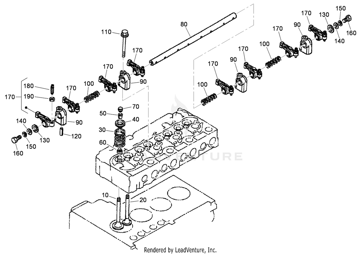 Valve and Rocker Assembly