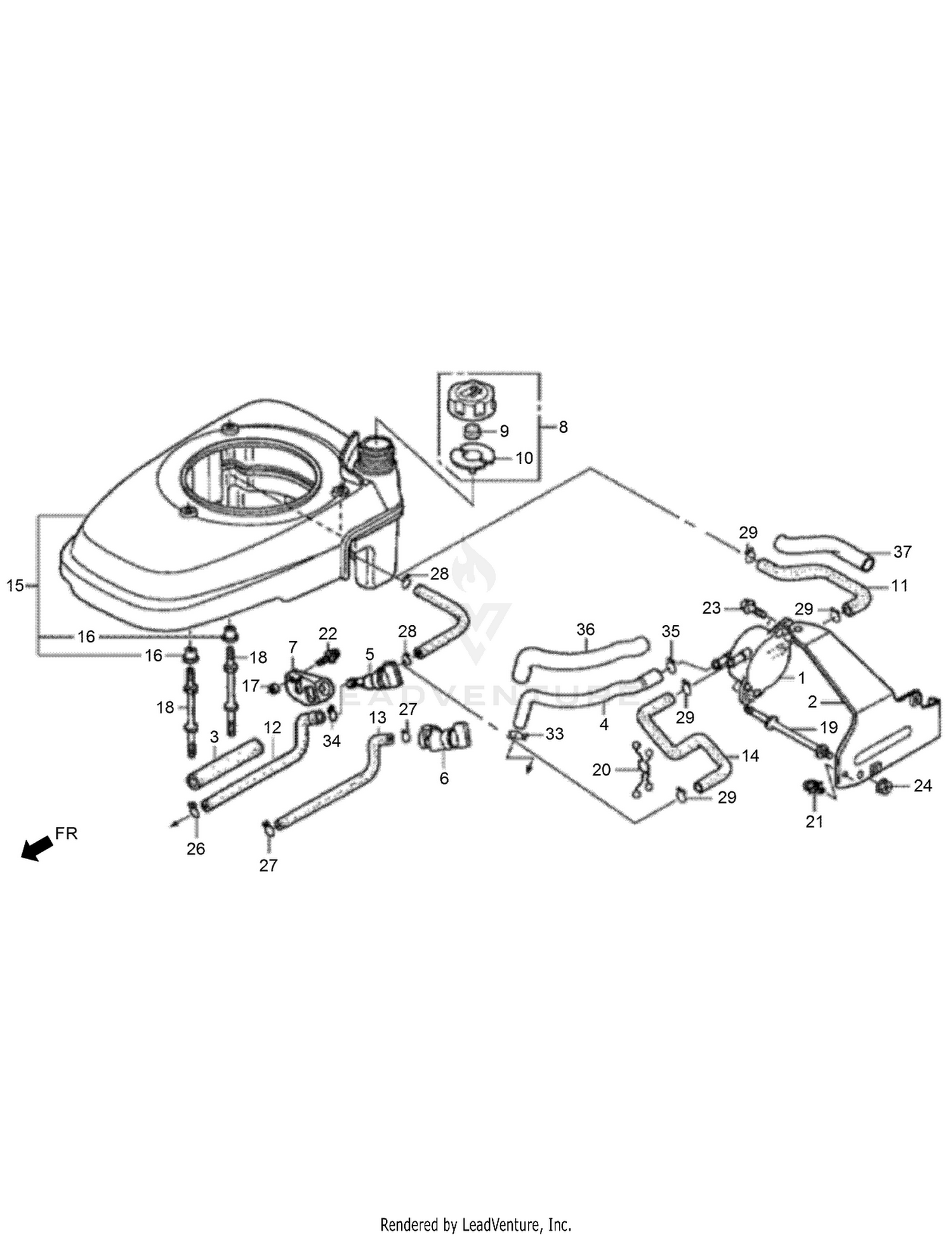 Fuel Tank and Fuel Pump Assembly