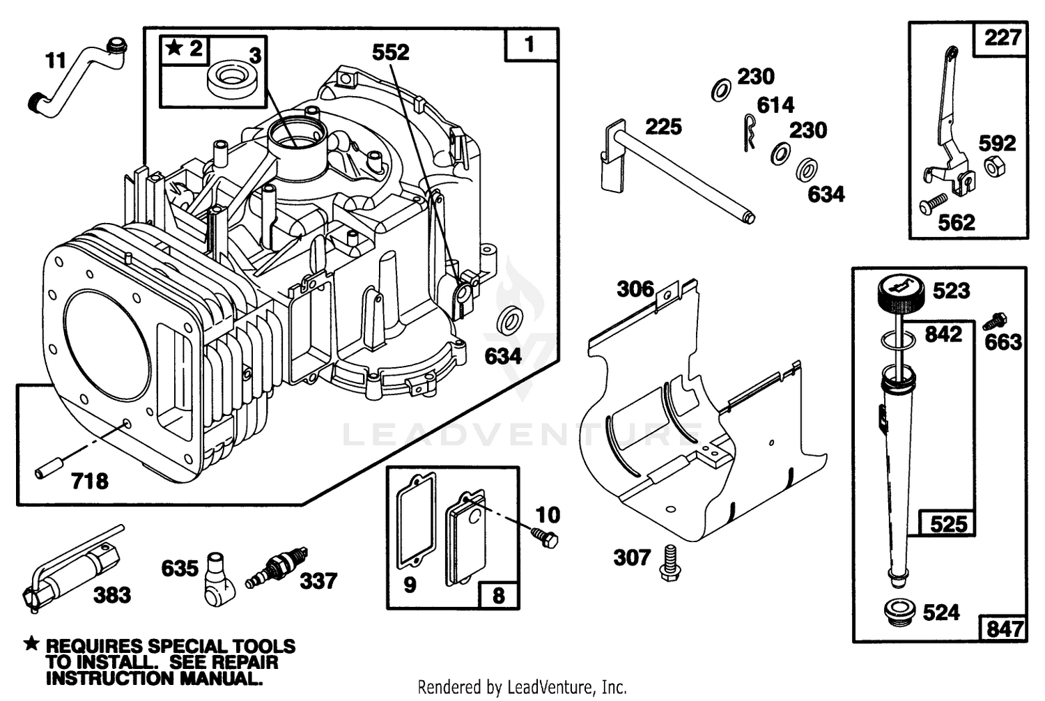 Engine Briggs  Stratton Model 28q777-0668-A1