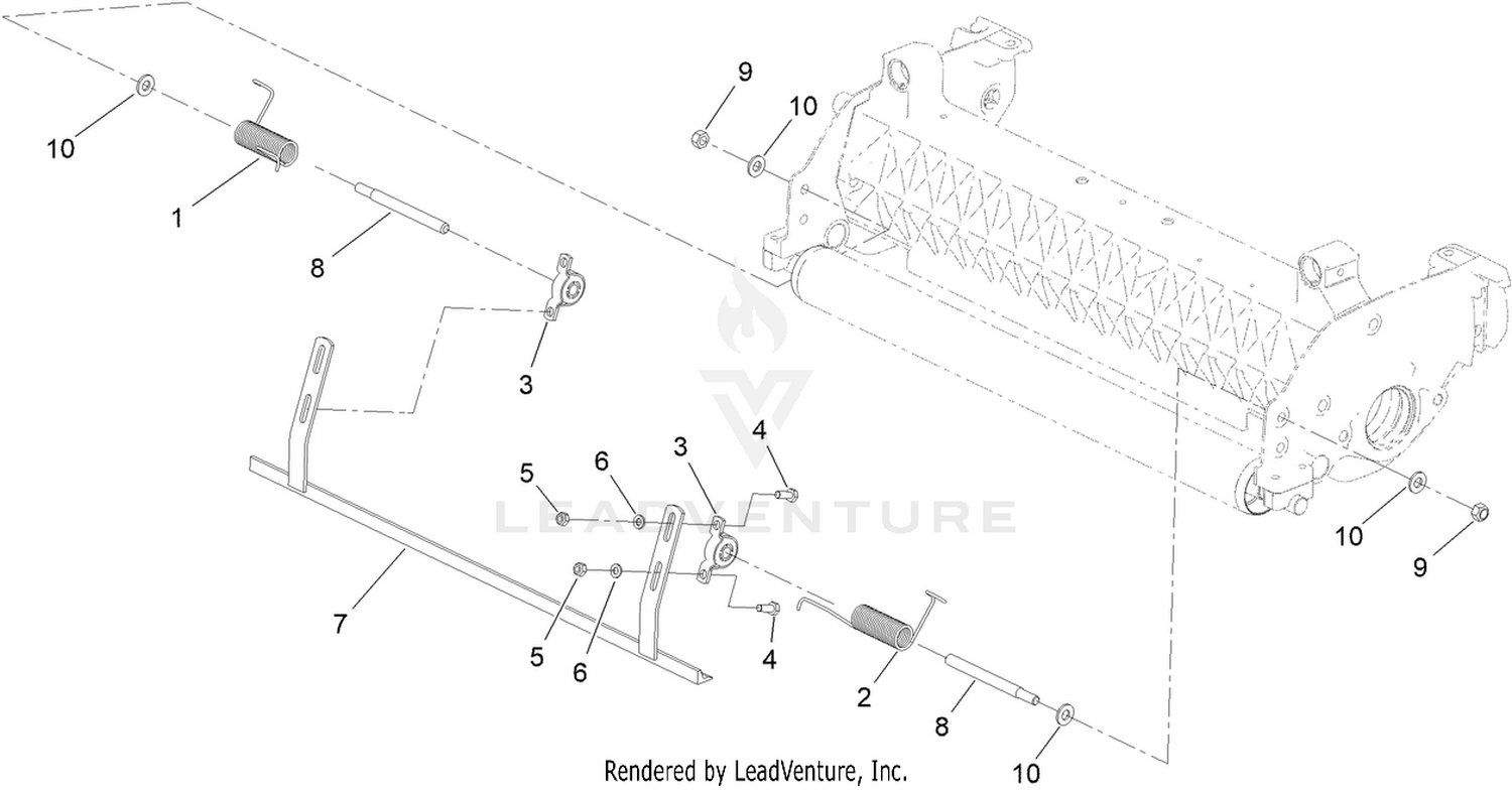 Rear Roller Scraper Kit Assembly