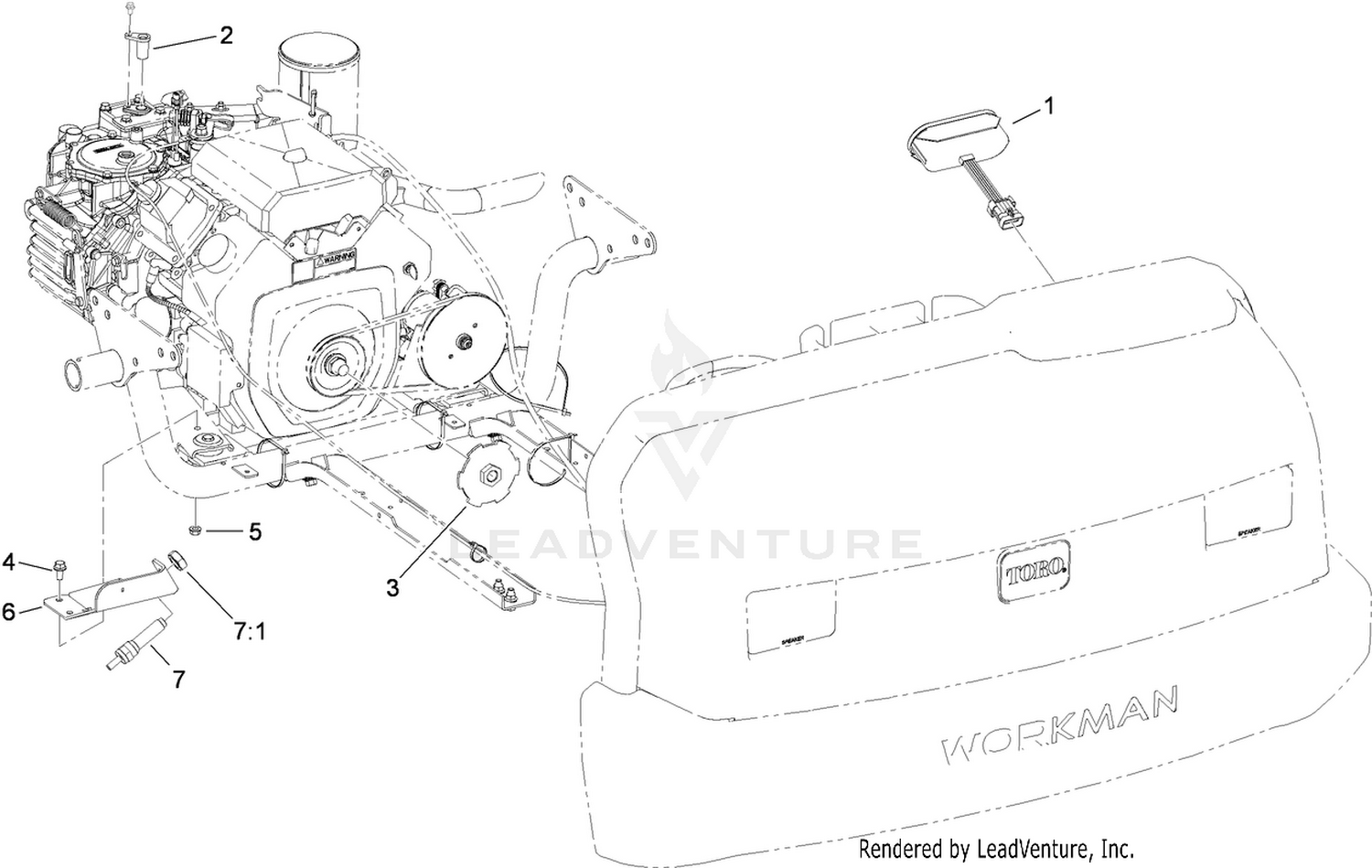 Tachometer and Speedometer Assembly No. 115-7786