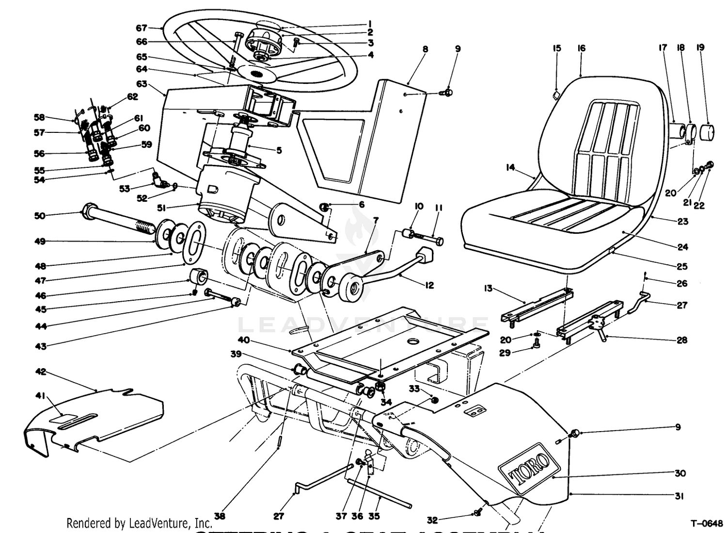 Steering  Seat Assembly