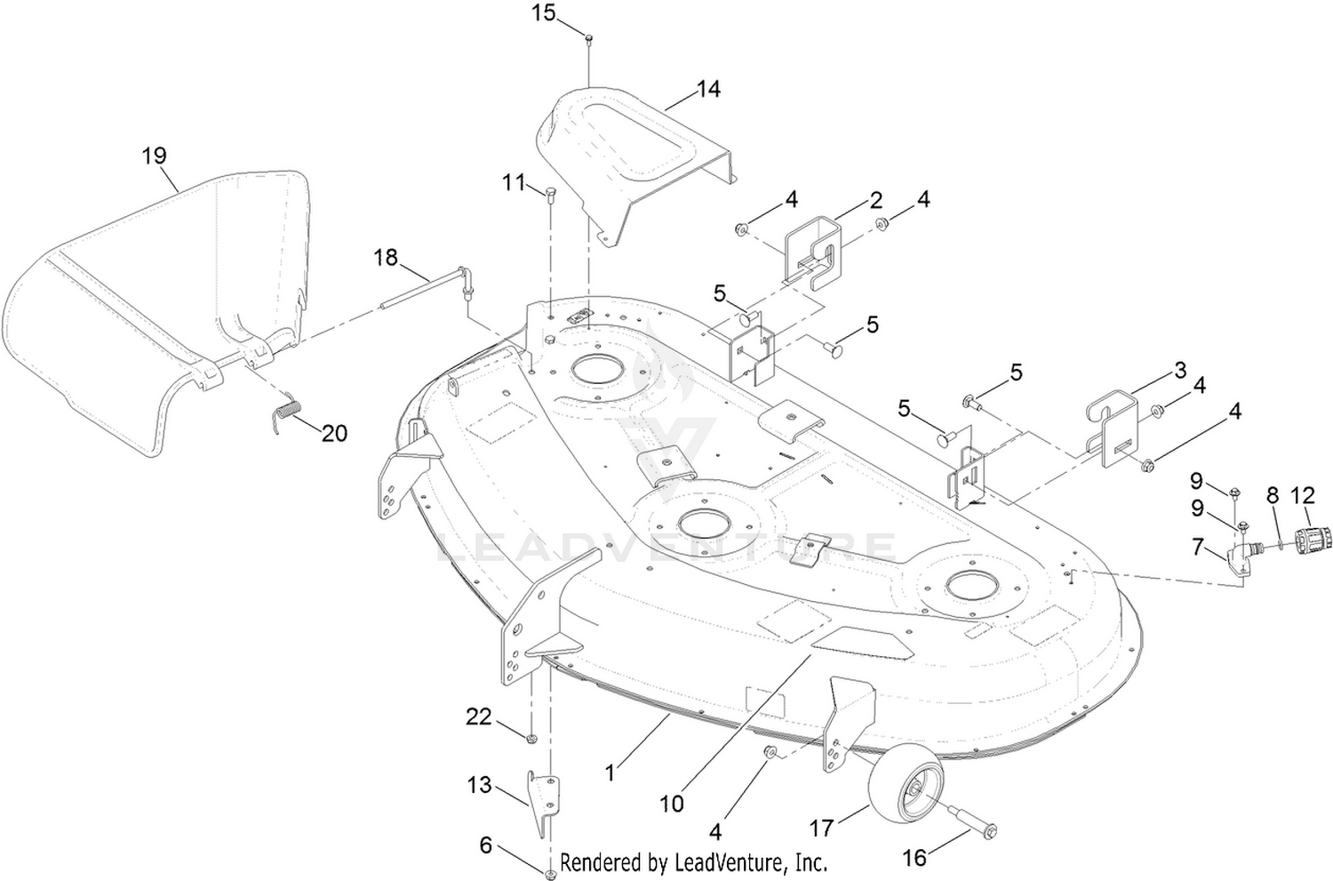 50 Inch Deck Assembly
