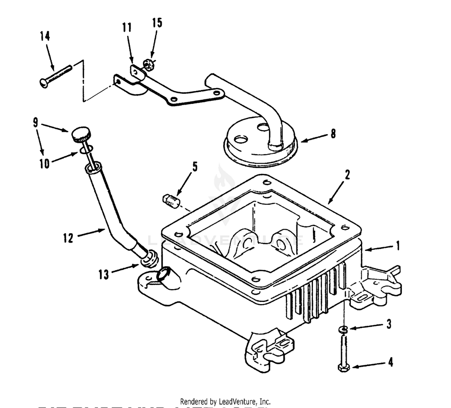 Oil Base And Fill Tube And Bracket