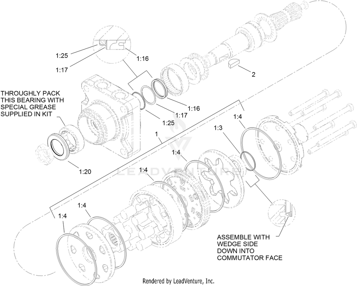Hydraulic Motor Assembly No. 106-3874