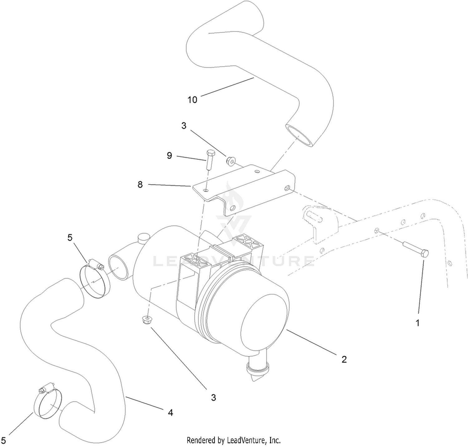 Air Cleaner and Hose Assembly