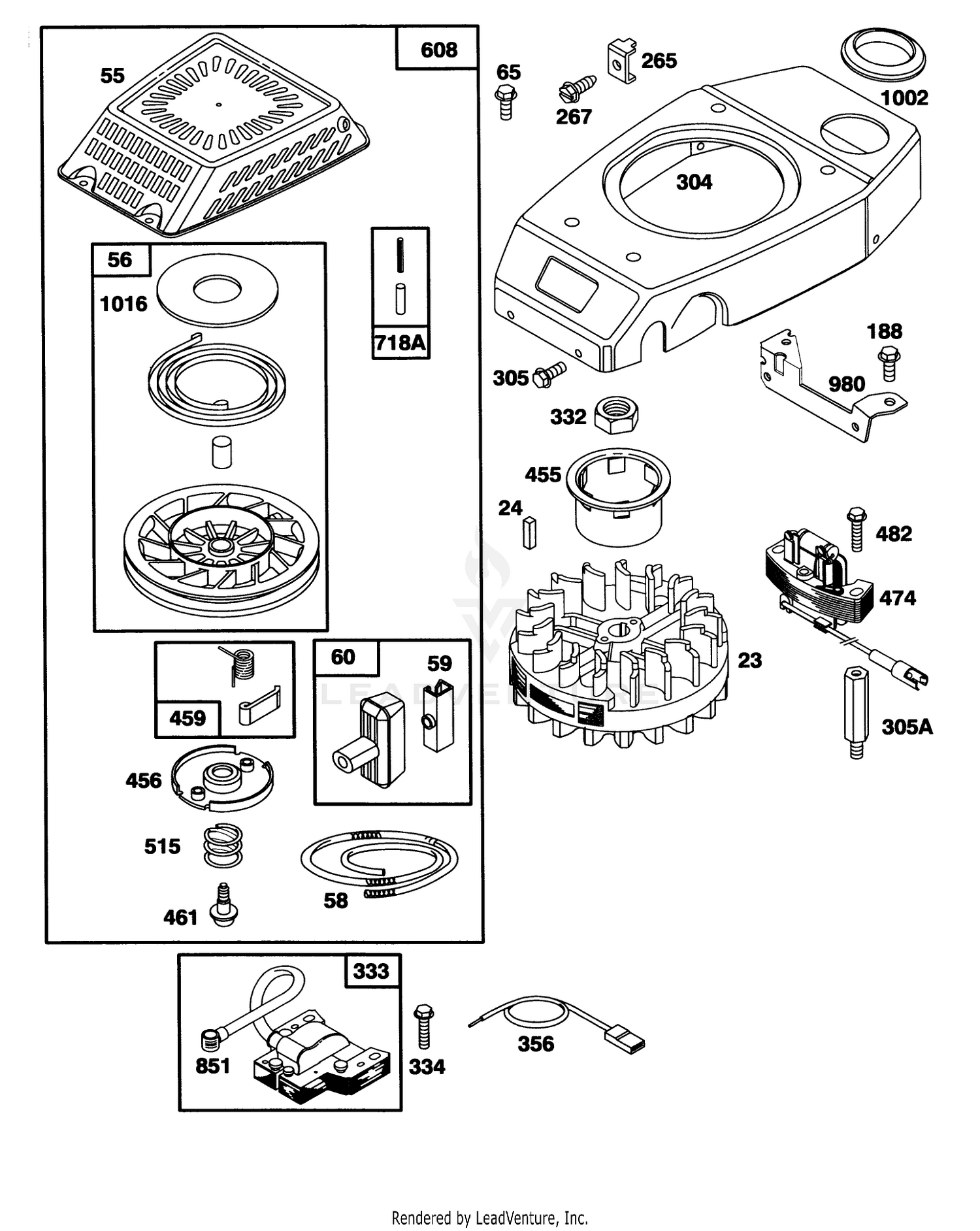 Engine Gts-150 (model No. 20466 Only)(model No. 97777-0110-01) 3