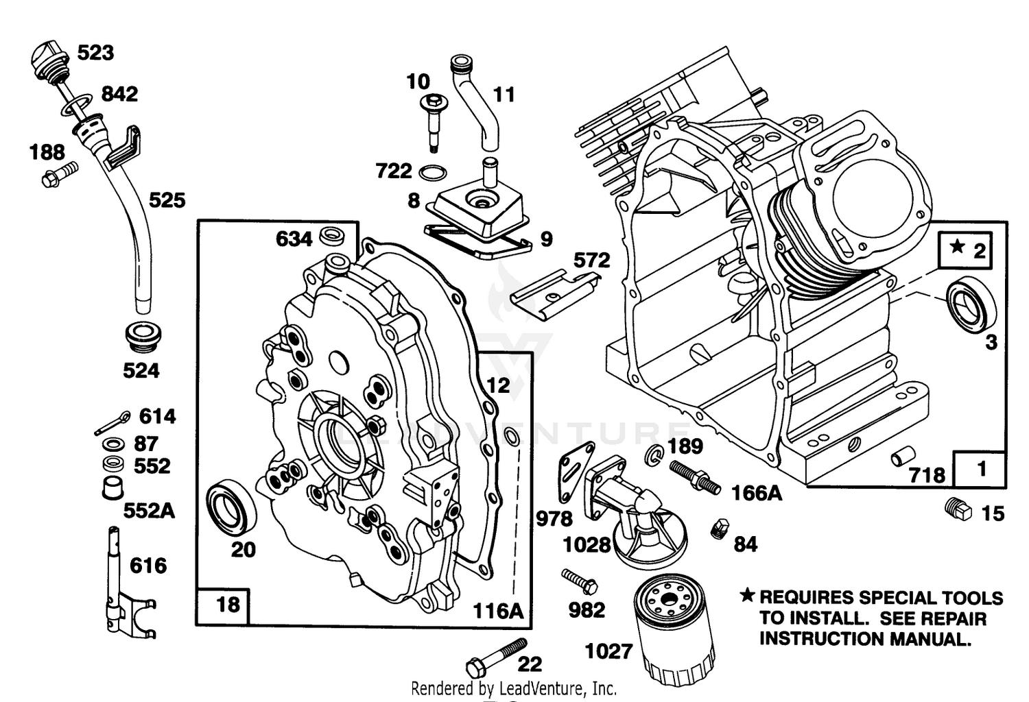 Engine Briggs  Stratton Model 303447-0446-01