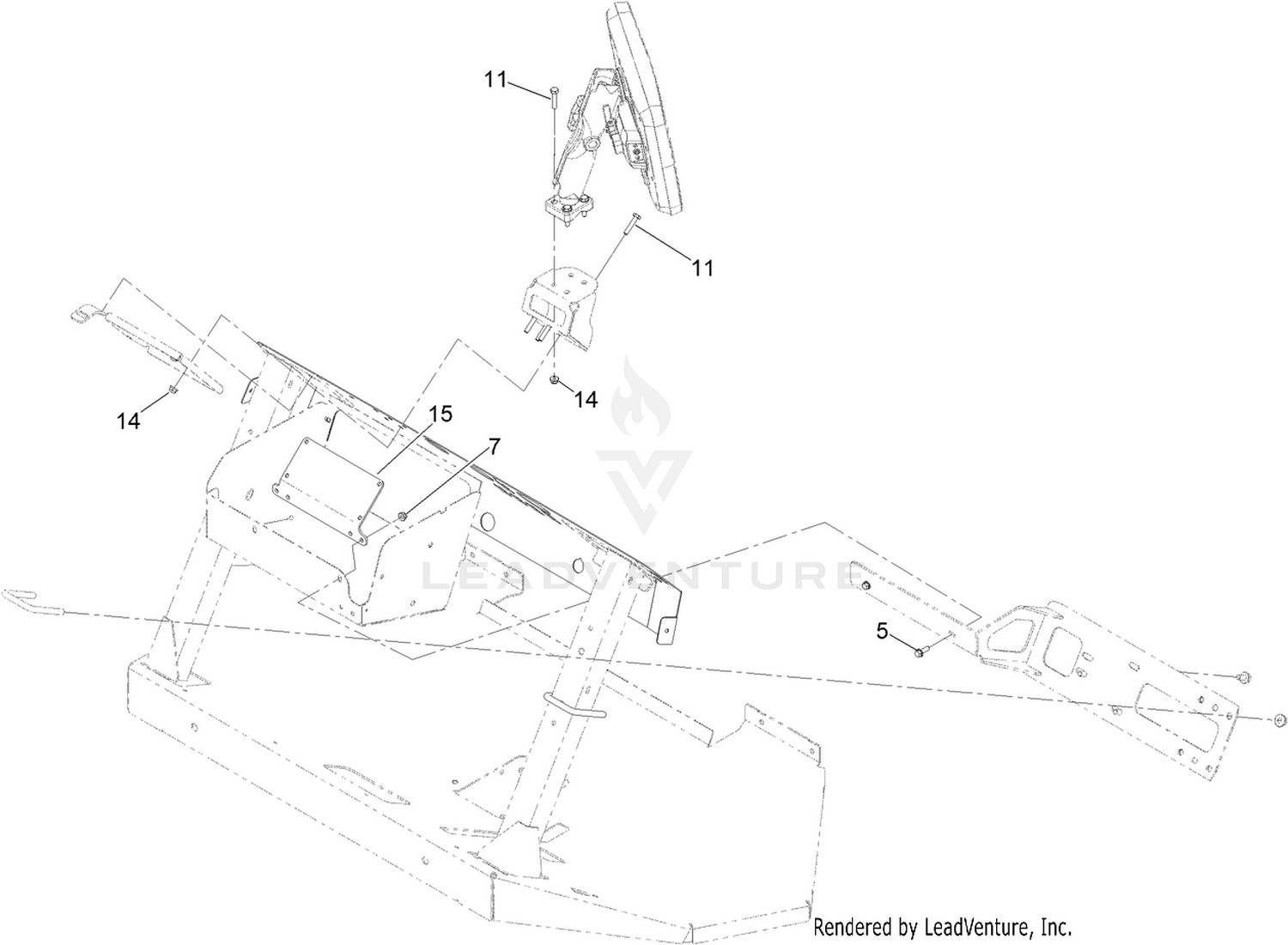 Dash Bracket Mounting Assembly