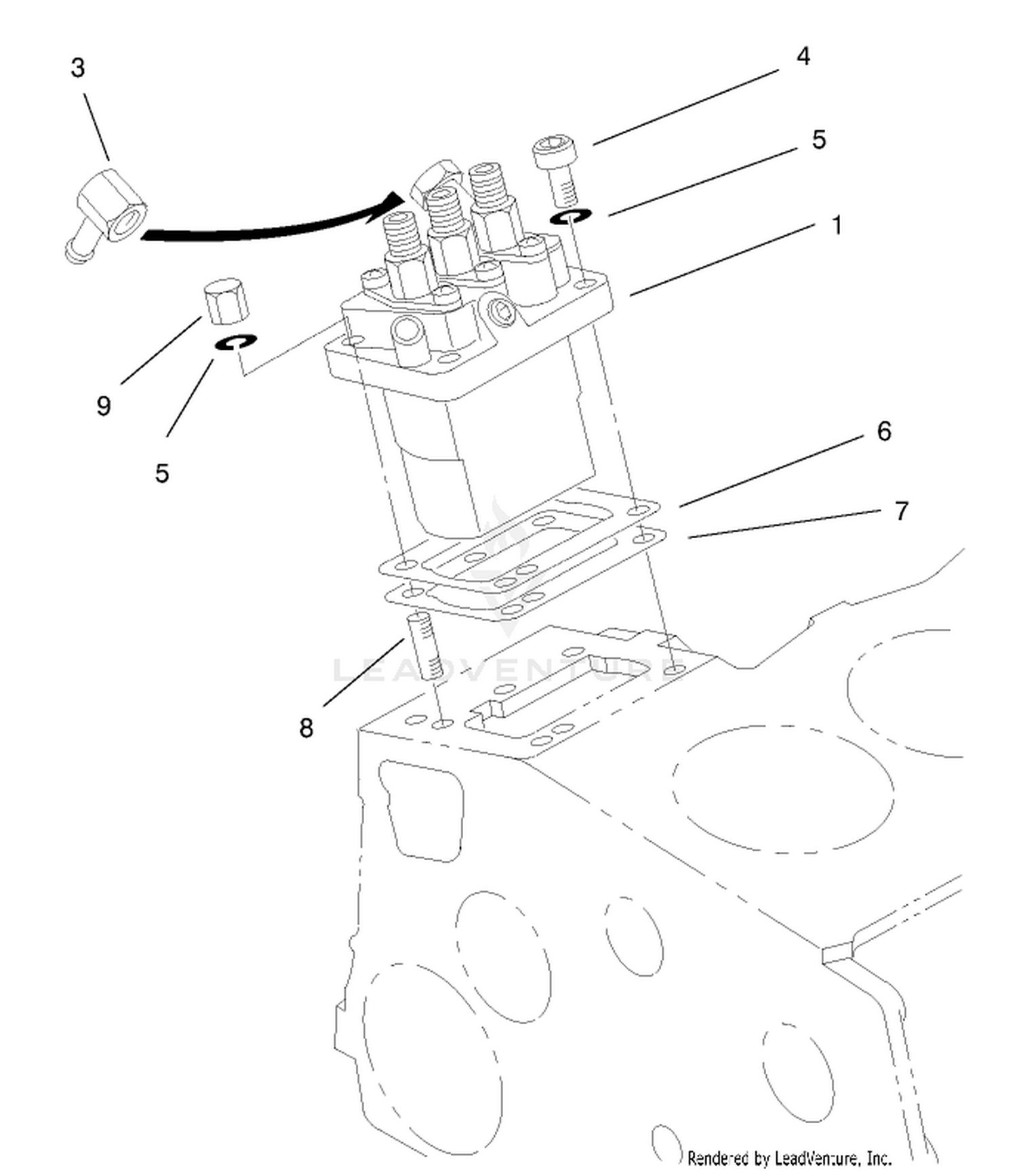 Injection Pump Installation Assembly
