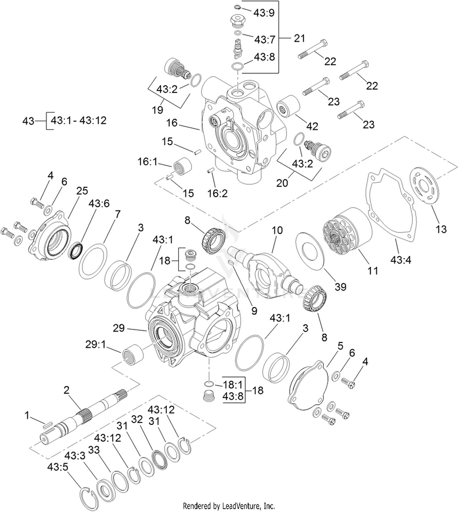 Hydraulic Pump Assembly No. 104-4890