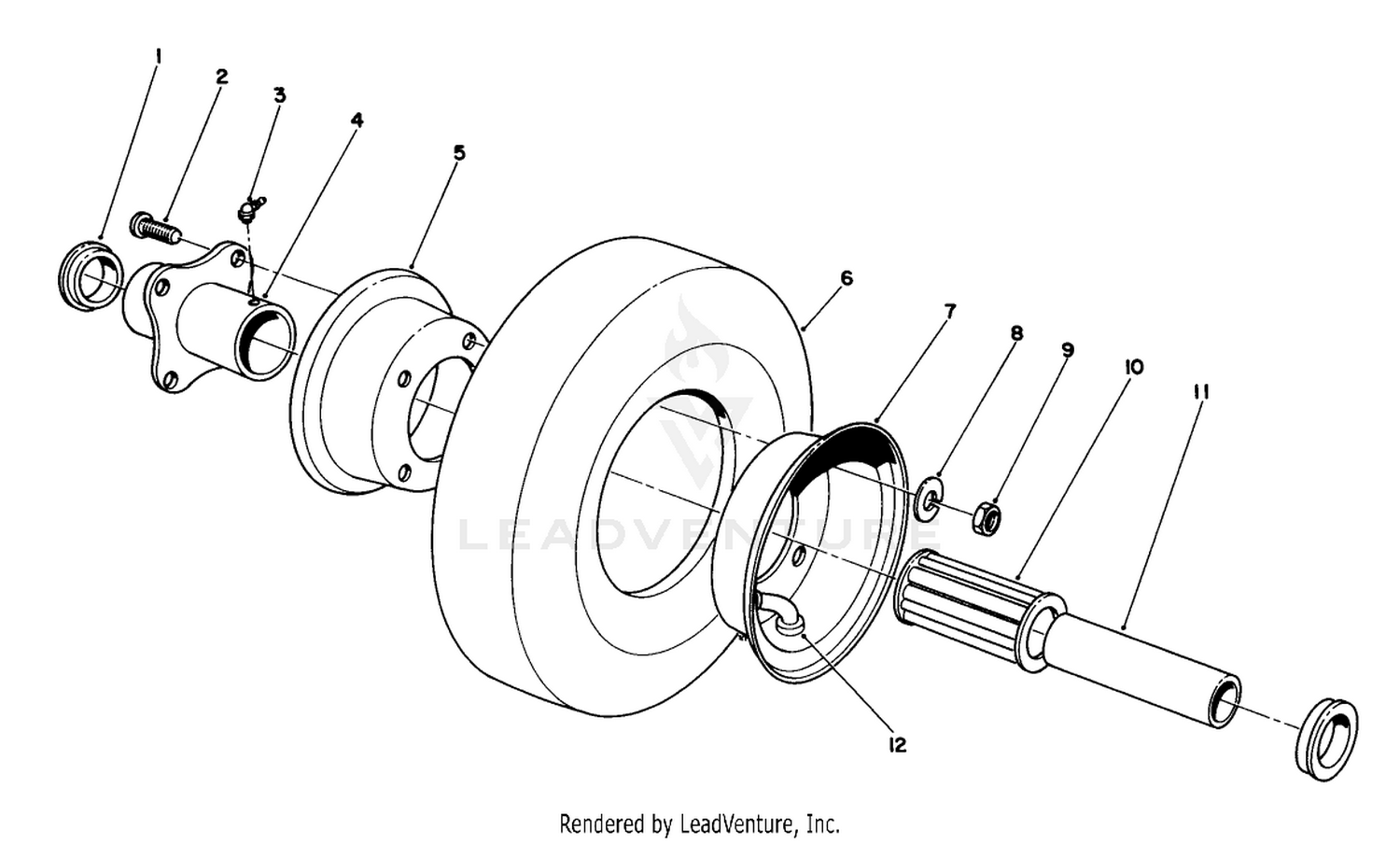 Pneumatic Caster Wheel Assembly (optional)