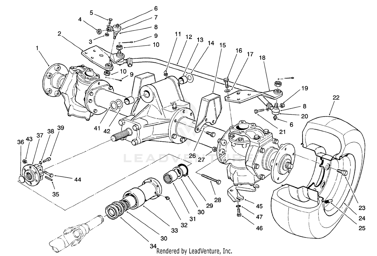 Steerable Axle Assembly
