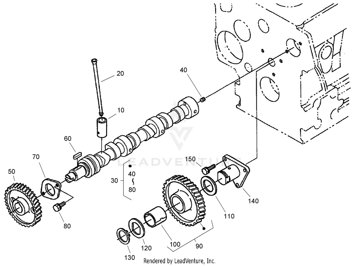 Cam Shaft and Idle Gear Assembly