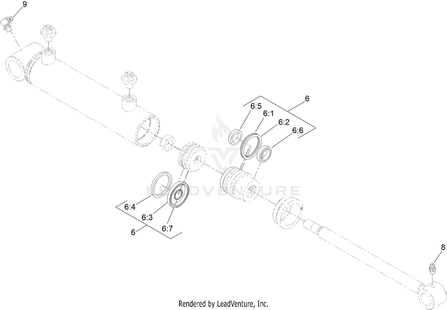Hydraulic Cylinder Assembly No. 163-3533