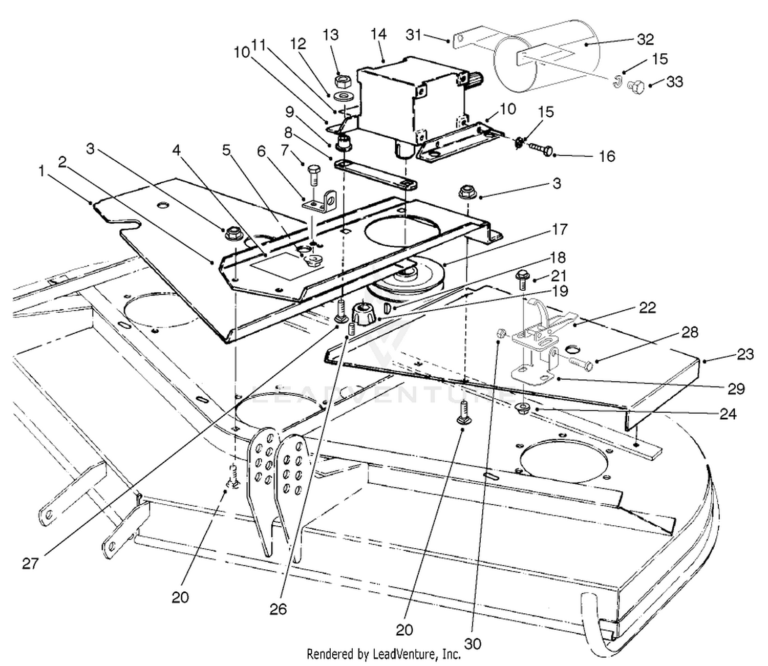 Covers And Gear Box Assembly
