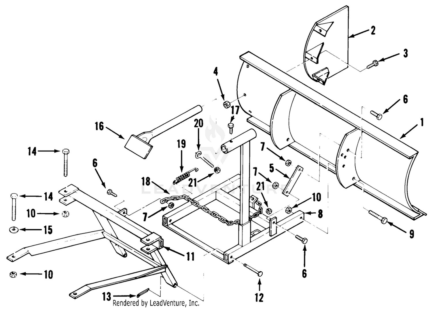 Snow Blade-48 In. (122 Cm) Vehicle Identification Number 06-48bz01