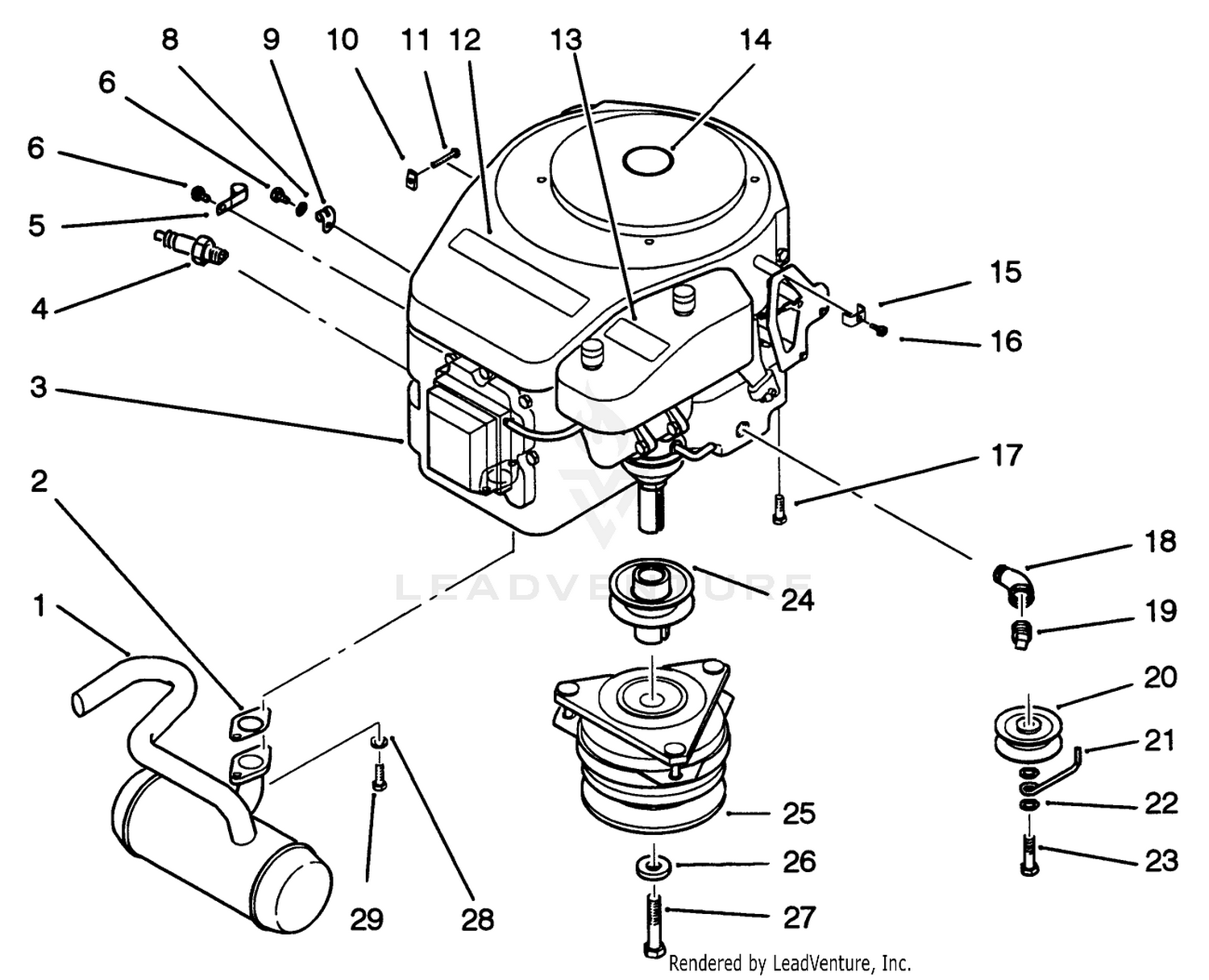 Engine And Clutch Assembly