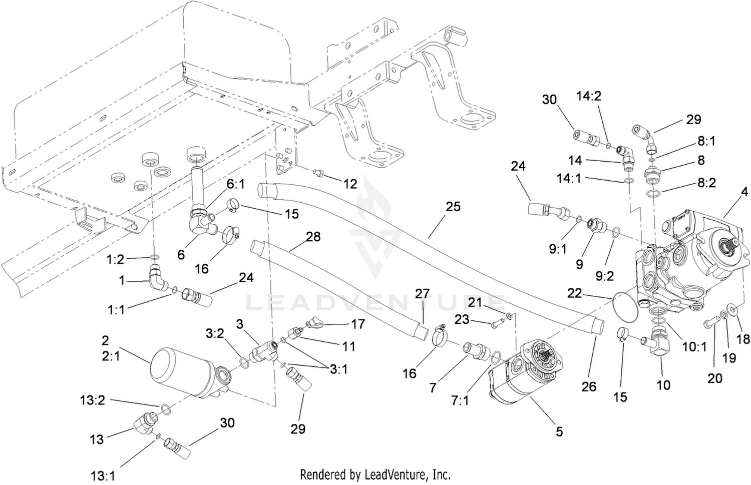 Hydraulic Pump and Filter Assembly