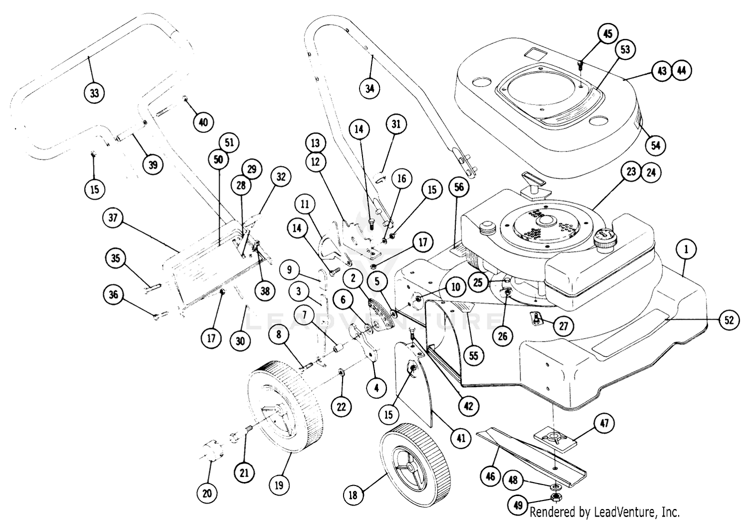 Parts List For Reo Mowers-Challenger Ii