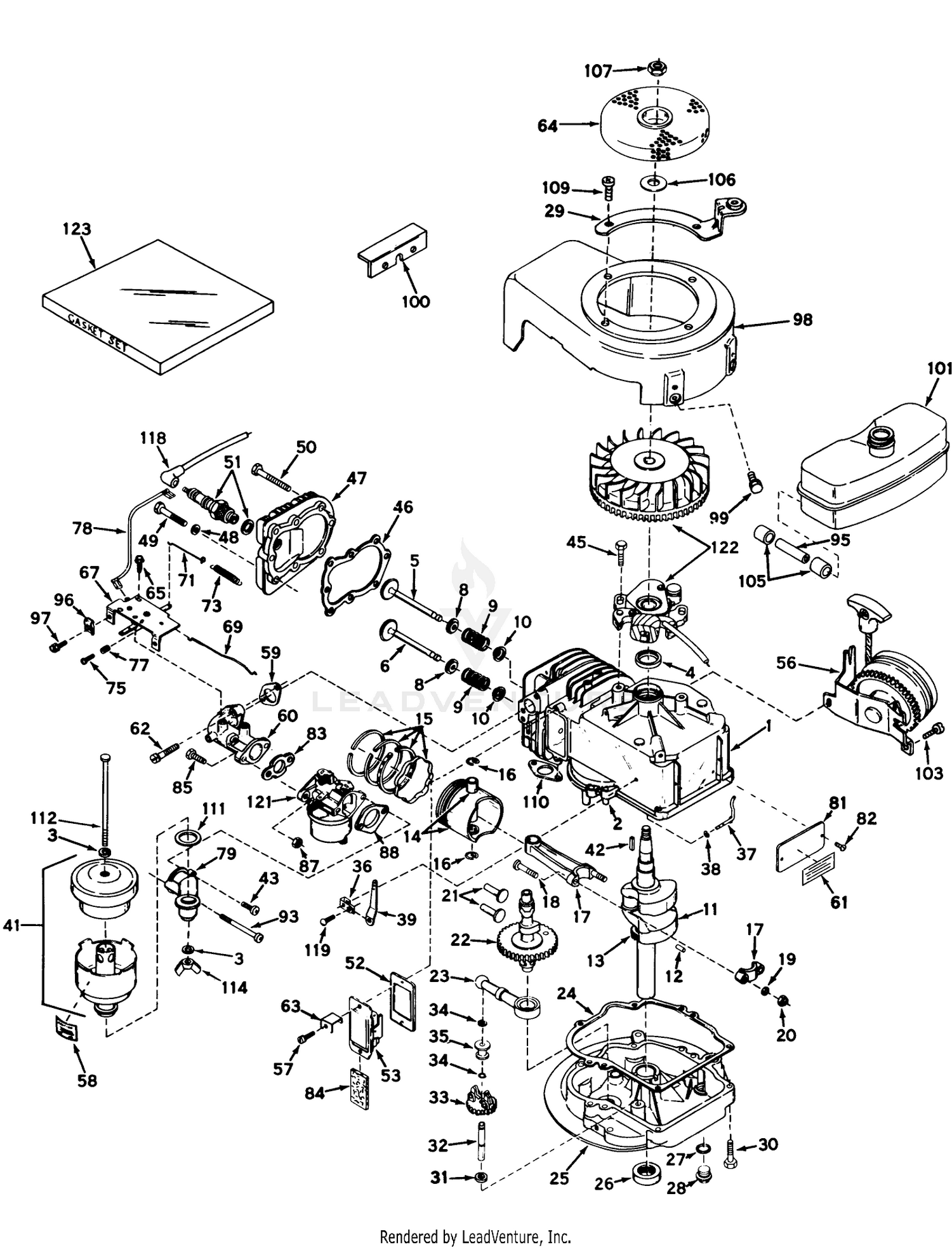 Engine Model No. Lav30-30444h