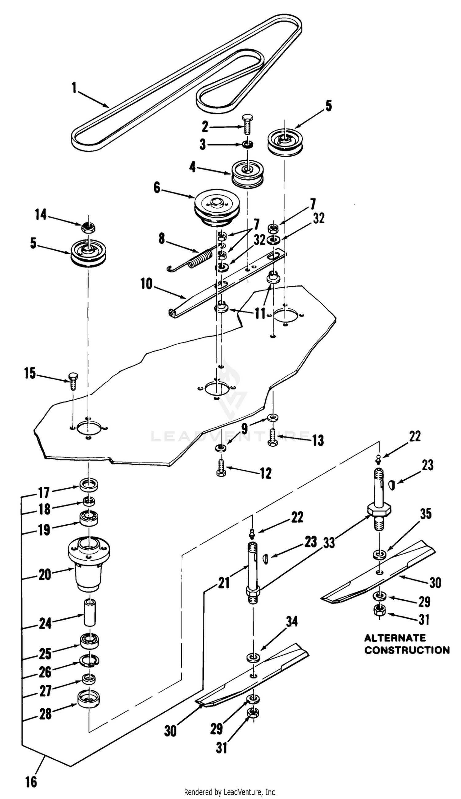 Side Discharge Mowers-42 In. (107 Cm) Vehicle Identification Numbers 05-42ms02,a5-42ms02