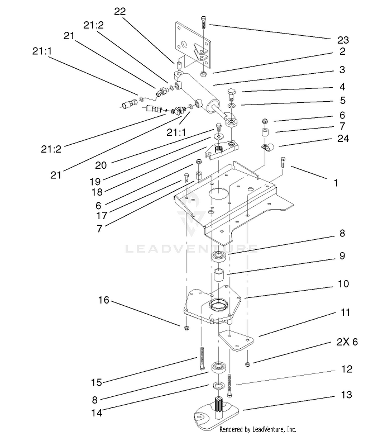Power Steering Lower Assembly