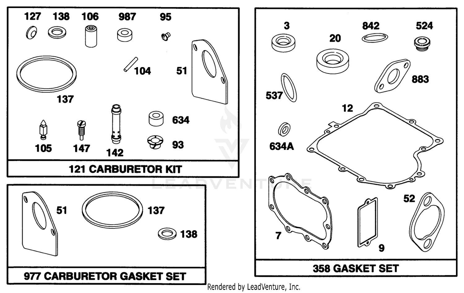 Engine Briggs  Stratton Model 28b707-0126-01 9