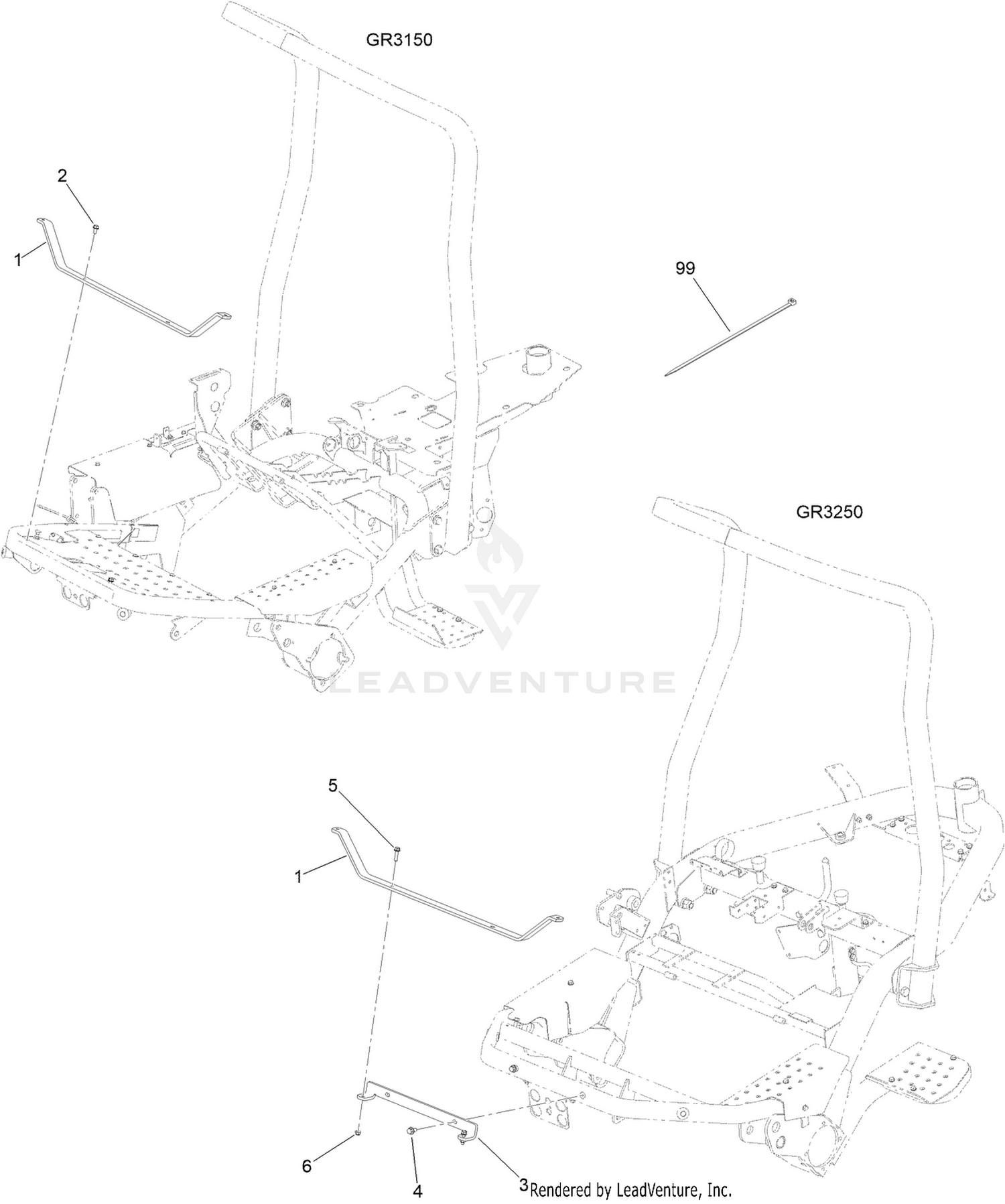 Front Light Mount Kit Assembly No. 139-8580